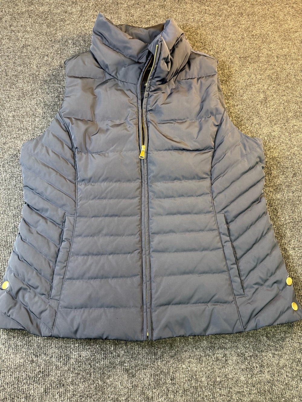 Women's Quilted Puffer Vest - Navy Blue